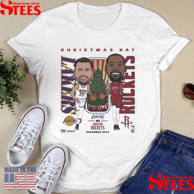 2025 Nba Christmas Day Match Up Lakers Vs Rockets T-shirt