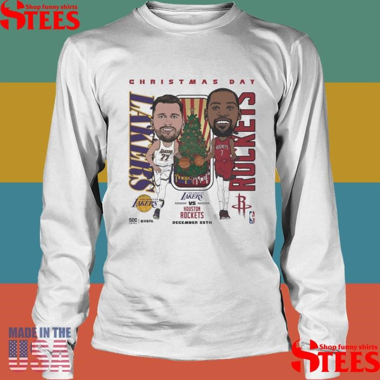 2025 Nba Christmas Day Match Up Lakers Vs Rockets T-shirt