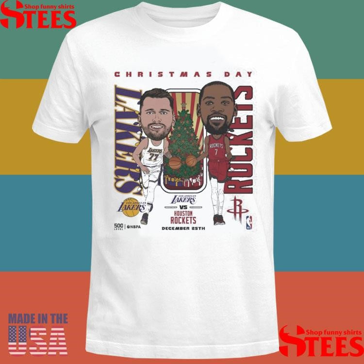 2025 Nba Christmas Day Match Up Lakers Vs Rockets T-shirt