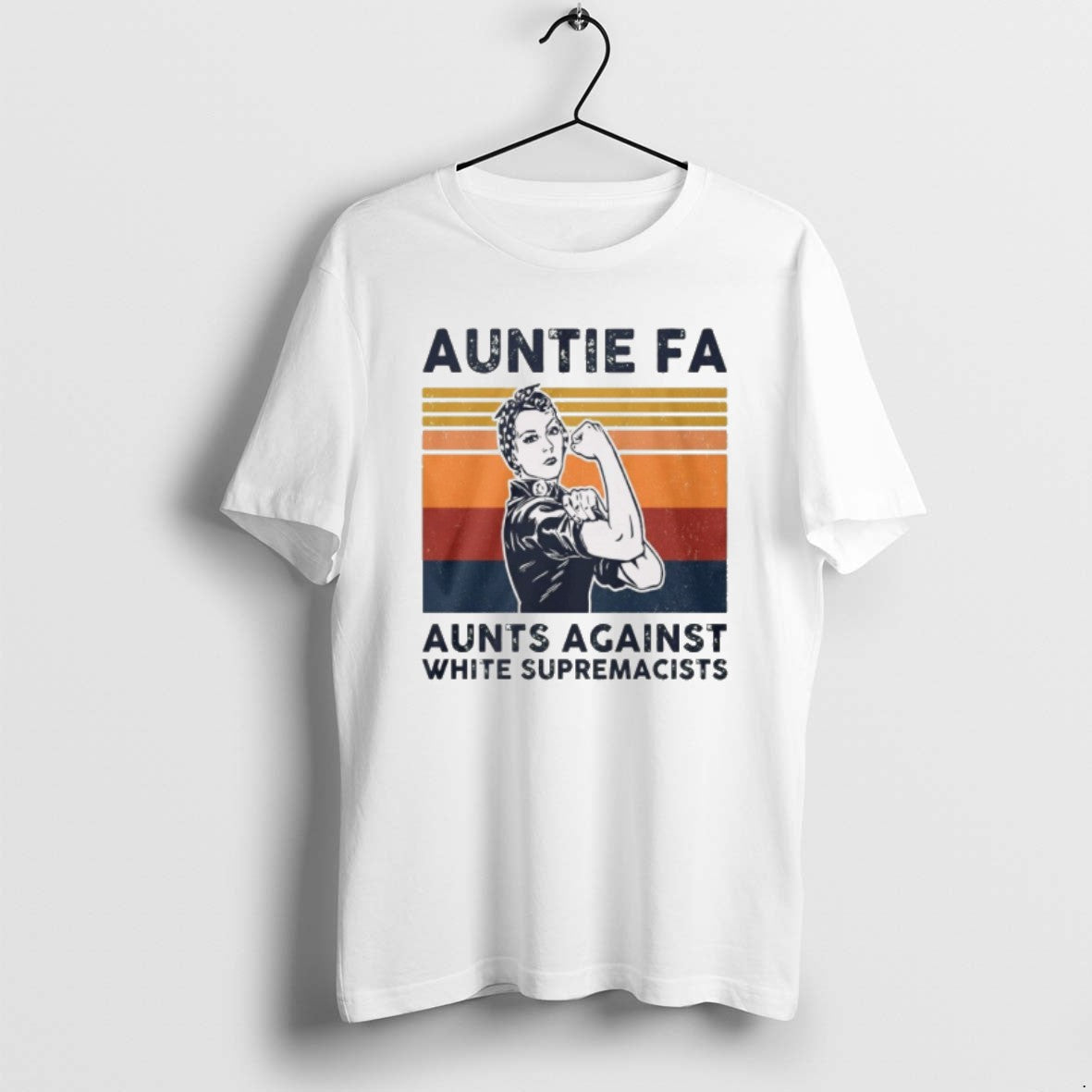Official 2025 Rosie The Riveter Auntie Fa Aunts Against White Supremacists Retro T-Shirts, Hoodie, Sweatshirt | CiraTrend.com