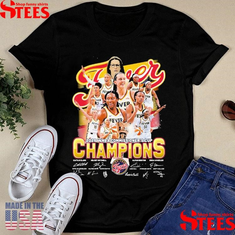 2025 Wnba Commissioner’s Cup Champions 2025 Indiana Fever T-shirt