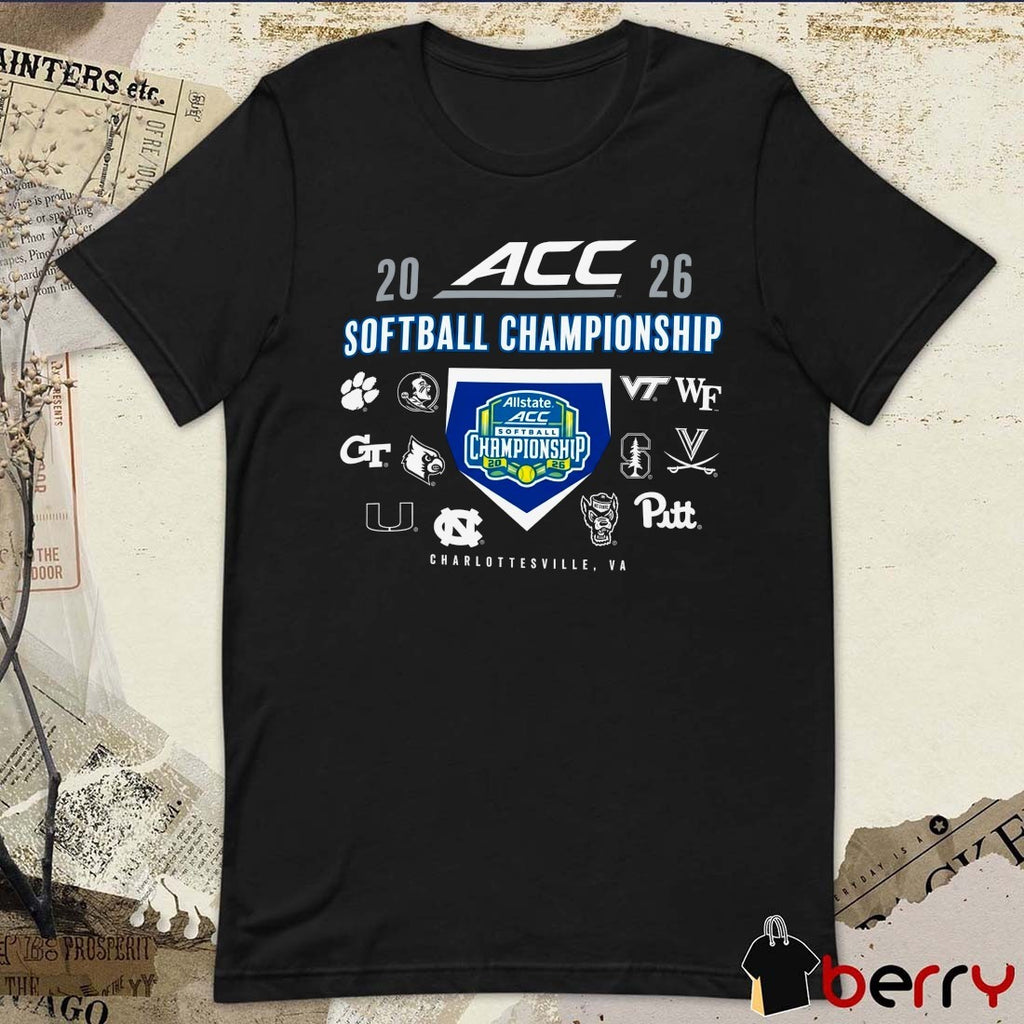 2026 Atlantic Coast Conference ACC Softball Championship Palmer Park in Charlottesville, Virginia t-shirt
