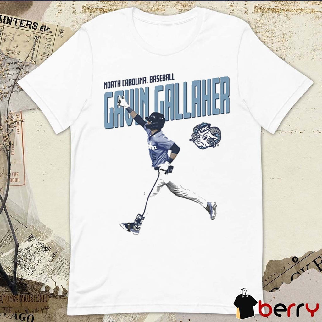 2026 Gavin Gallaher North Carolina Tar Heels NCAA Illustrated NIL Graphic t-shirt