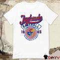 2026 Kansas Jayhawks Baseball The University Of Kansas 1865 Vintage Script Baseball Stripes t-shirt