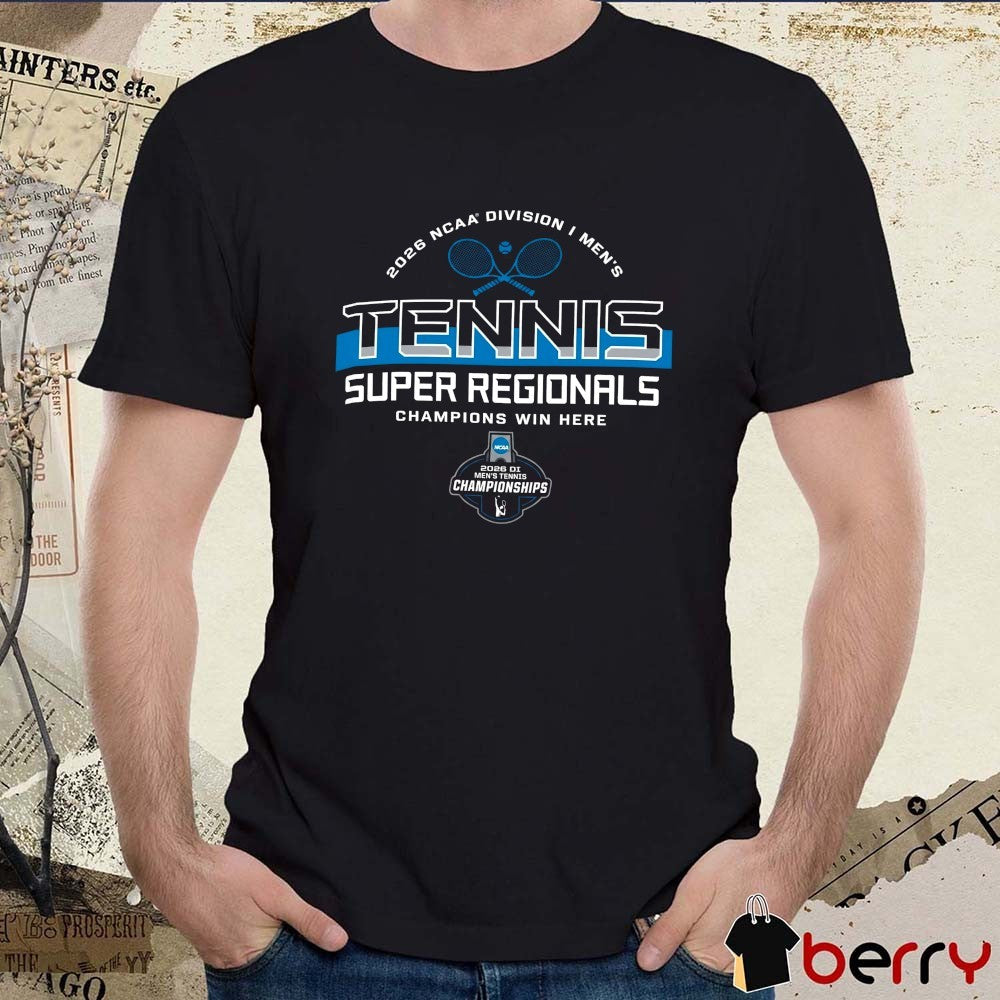 2026 NCAA Division I Men’s Tennis Super Regionals Championships Logo t-shirt