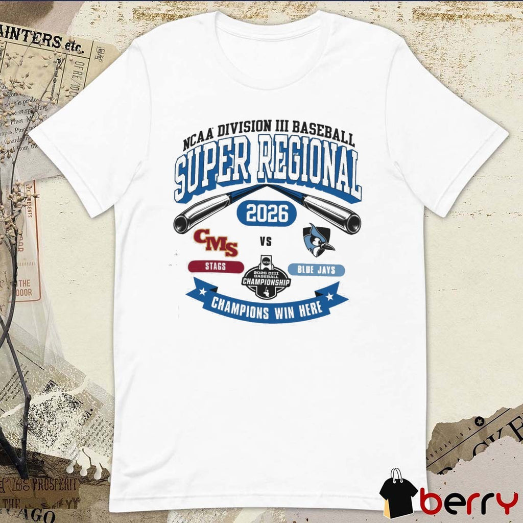 2026 NCAA Division III Baseball Super Regional Johns Hopkins Stags Vs Blue Jays t-shirt