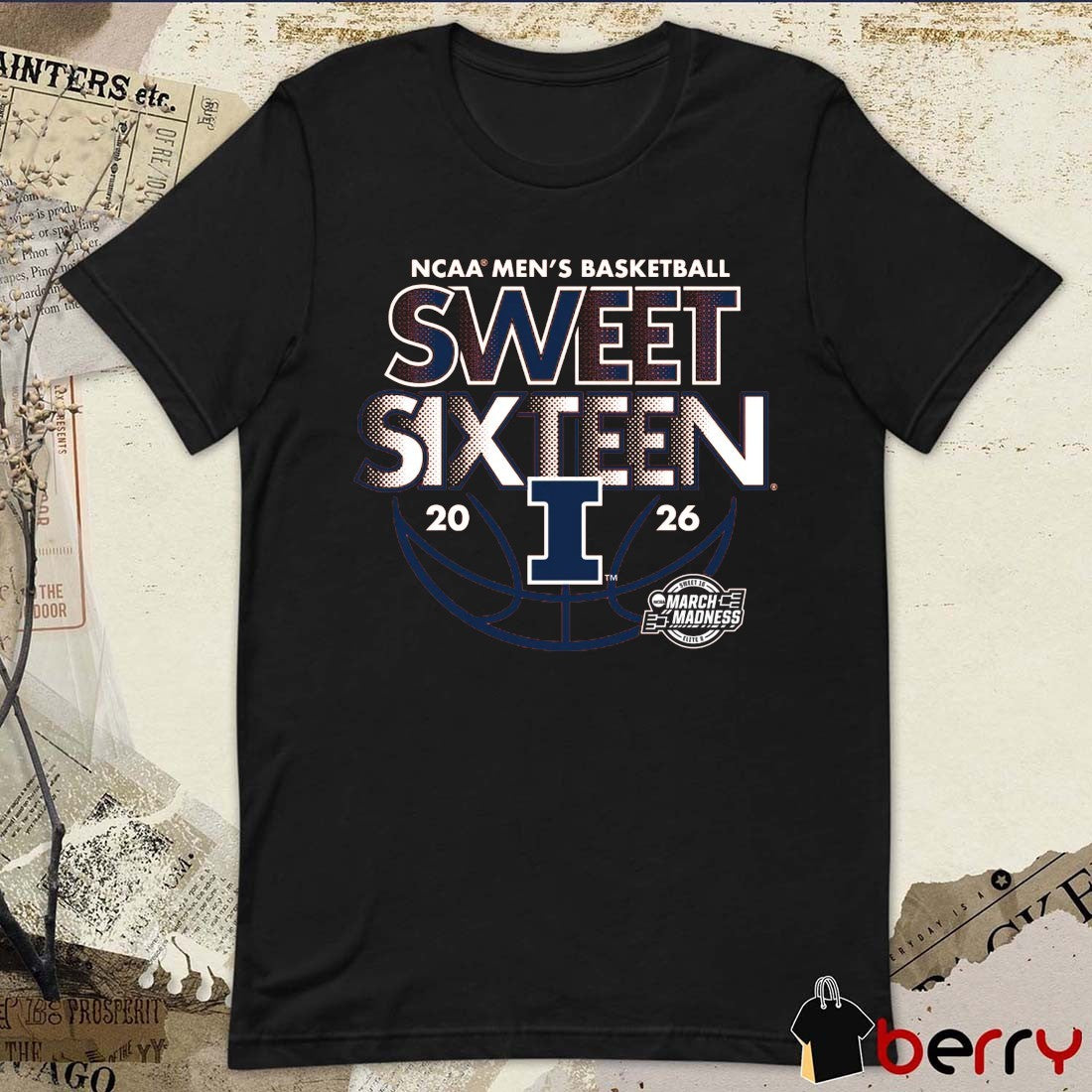 2026 NCAA Men’s Basketball Sweet Sixteen Illinois Fighting Illini t-shirt