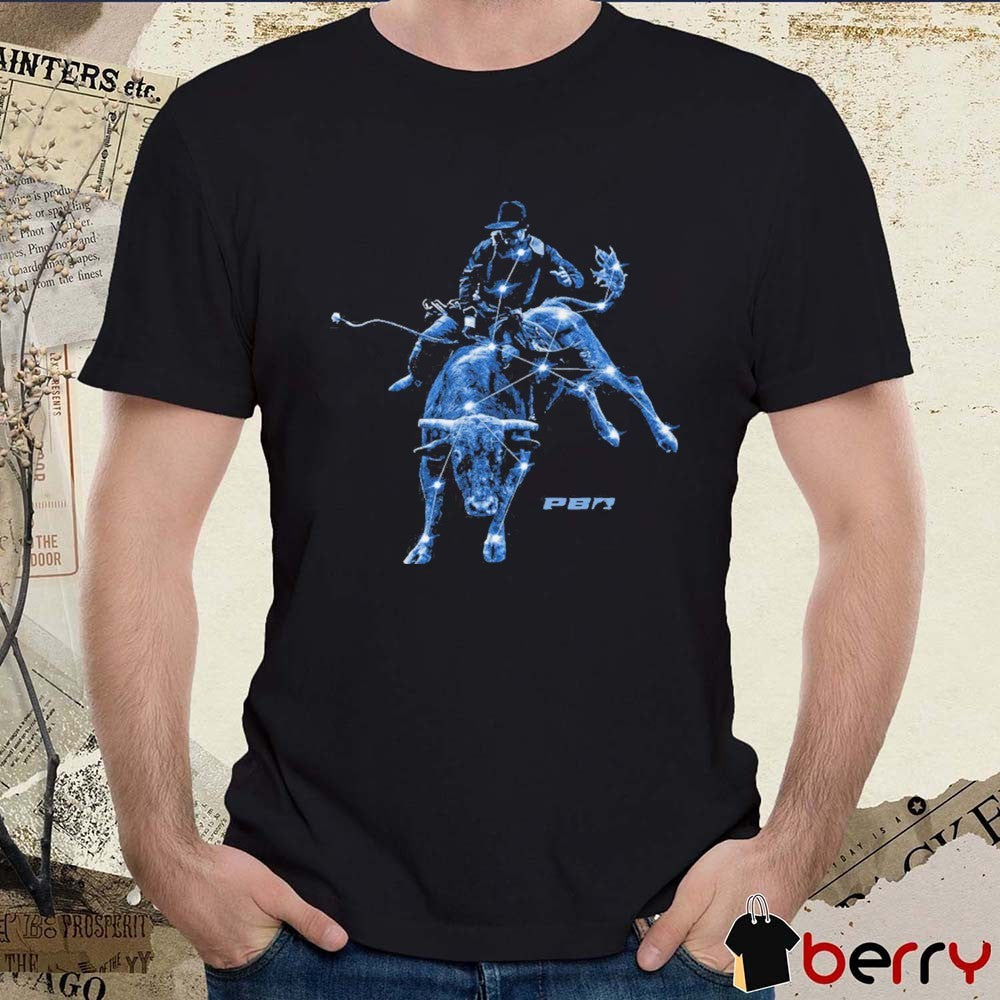 2026 PBR Space Cowboy Online Exclusive Bull Rider Graphic t-shirt