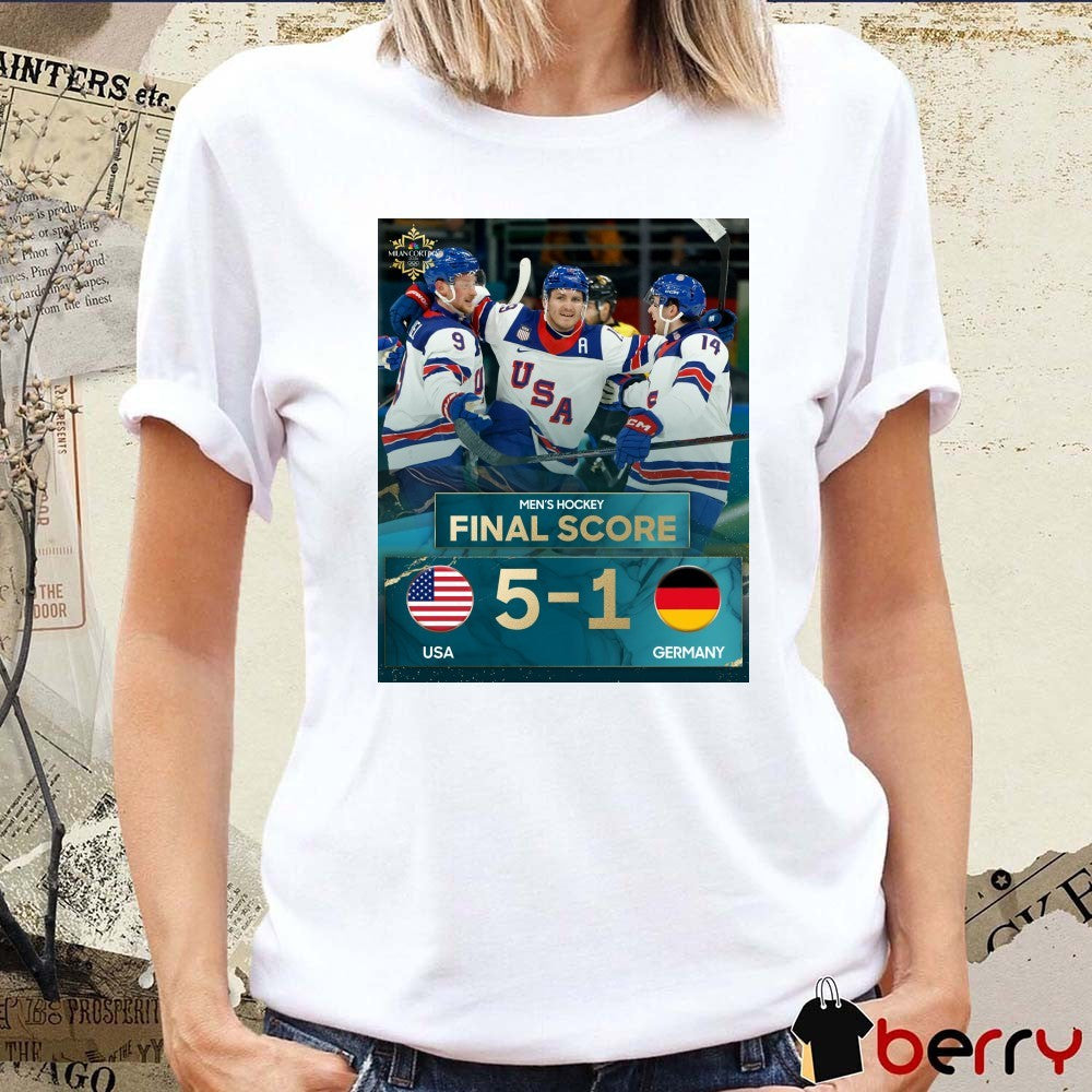 2026 Winter Olympics United States Defeated Germany With A Final Score Of 5-1 t-shirt
