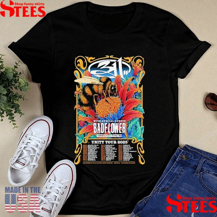311 Badf Lower Unity Tour 2025 Jun Aug Shirts