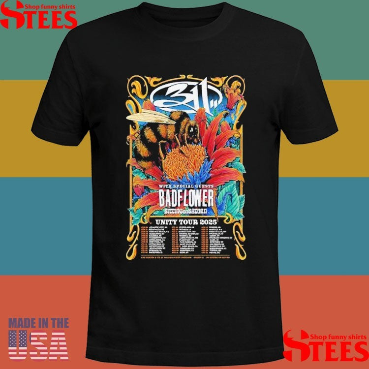 311 Badf Lower Unity Tour 2025 Jun Aug Shirts