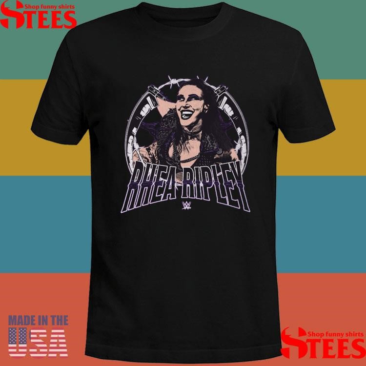500 Level Heather Purple Rhea Ripley Posterize T-Shirt