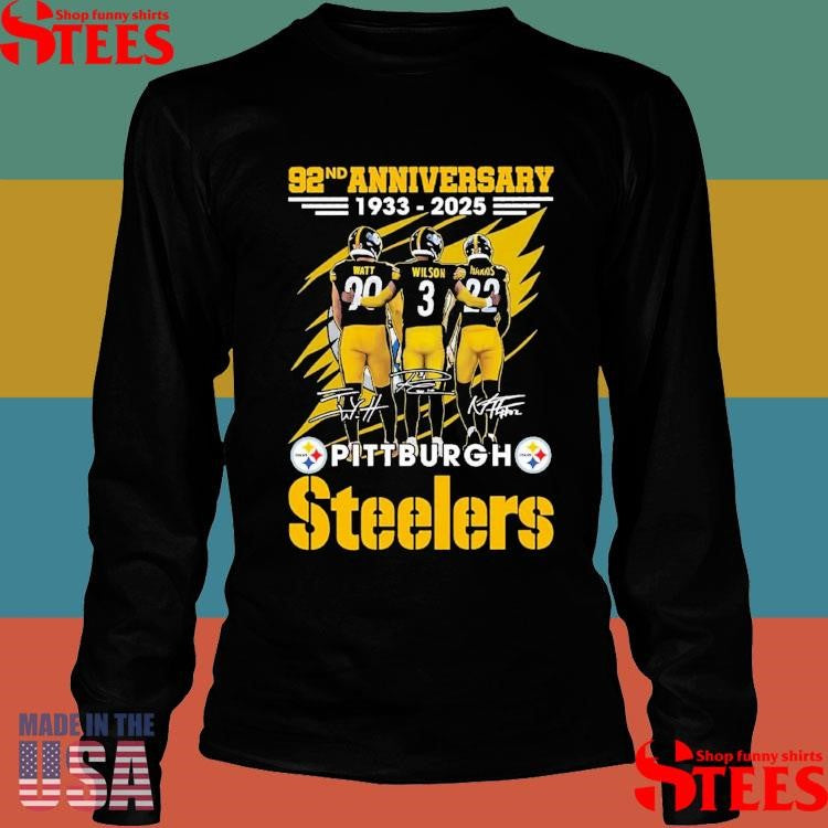 92nd Anniversary 1933-2025 Pittburgh Steelers Shirts