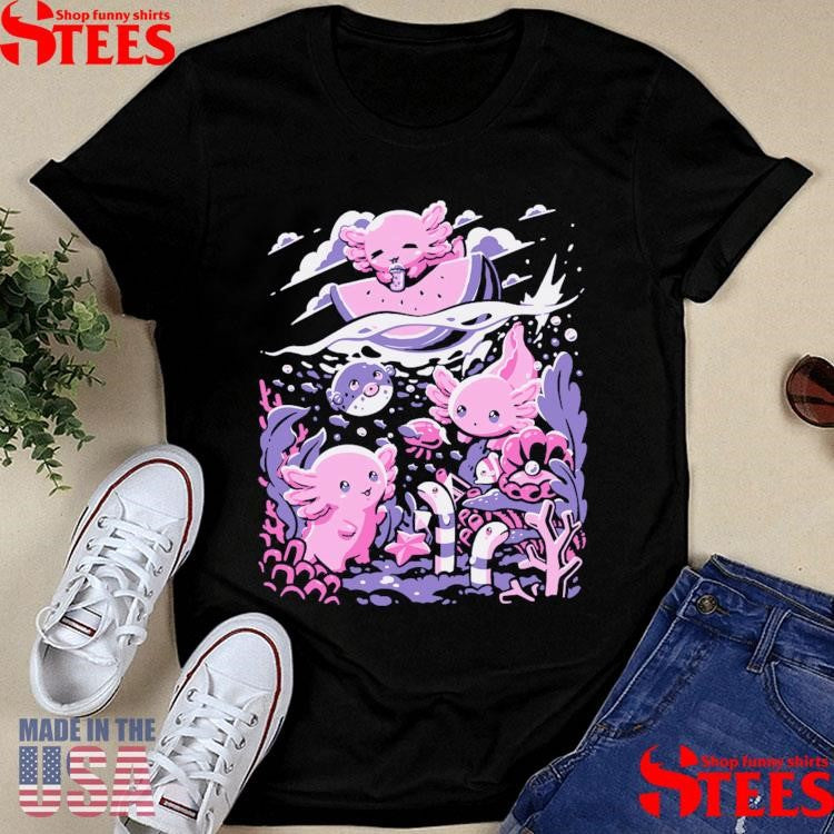 A Lotta Axolotls PixelEyeBat Shirts