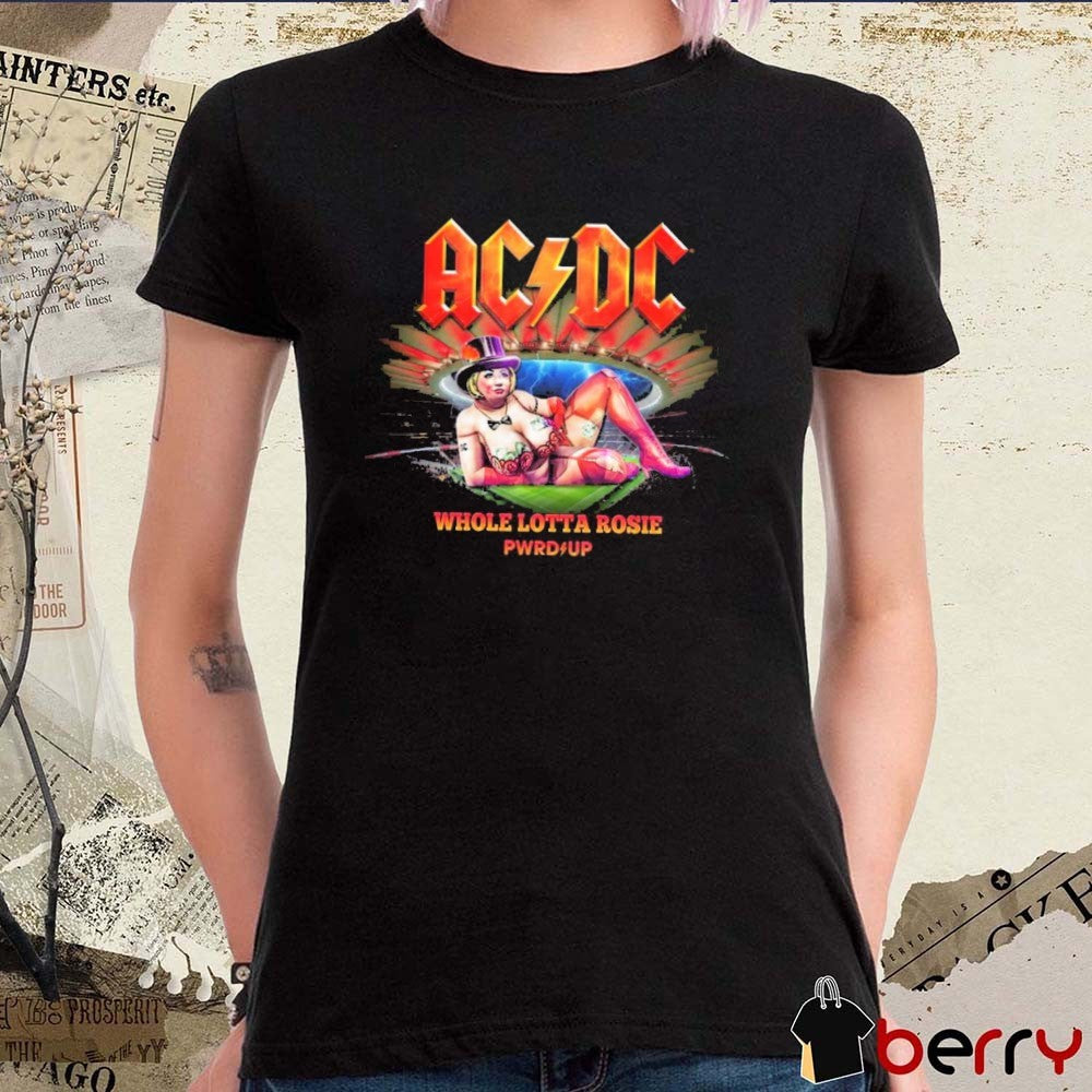 AC DC Madrid PWR UP Tour Whole Lotta Rosie July 12-16 2025 Riyadh Air Metropolitano t-shirt