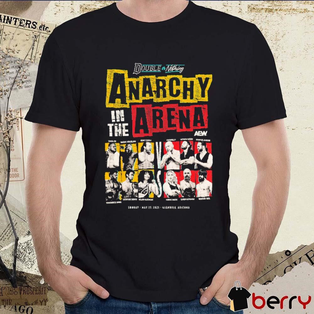 AEW 2025 Double or Nothing Anarchy in the Arena Sunday May 25 Arizona Vintage Retro t-shirt