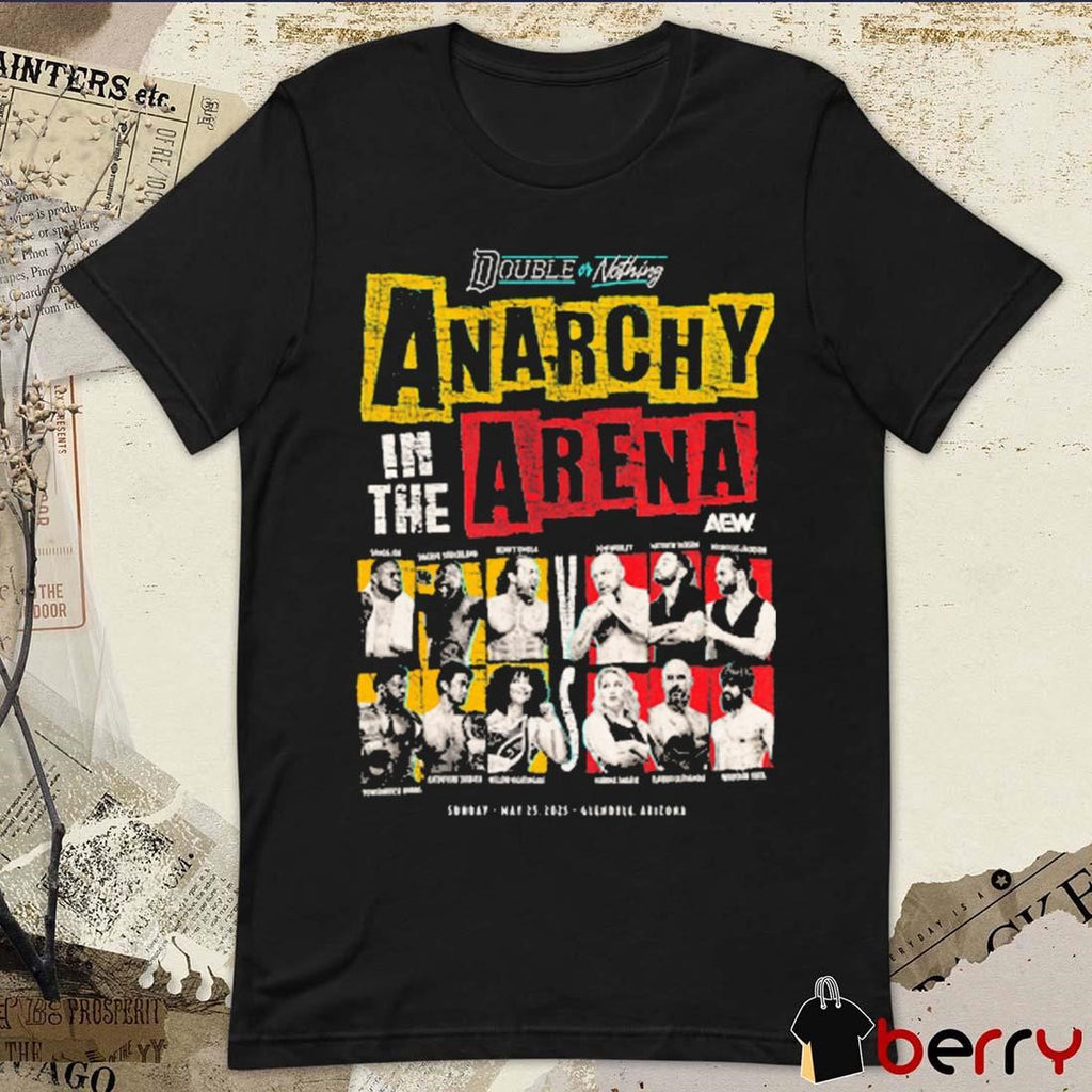 AEW 2025 Double or Nothing Anarchy in the Arena Sunday May 25 Arizona Vintage Retro t-shirt