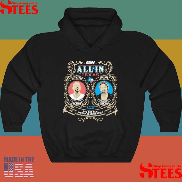 AEW ALL IN 2025 Matchup Jon Moxley vs Hangman Adam Page T-shirt