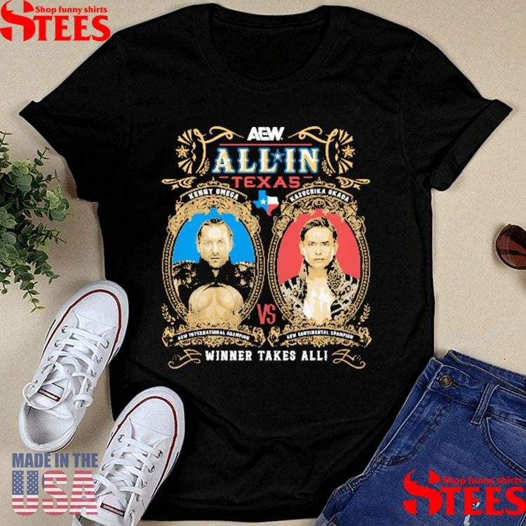AEW ALL IN 2025 Matchup Kenny Omega vs Kazuchika Okada T-shirt
