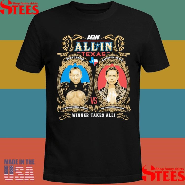 AEW ALL IN 2025 Matchup Kenny Omega vs Kazuchika Okada T-shirt