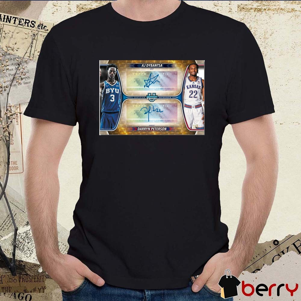 AJ Dybantsa and Darryn Peterson 2025-26 Bowman Basketball Signatures t-shirt