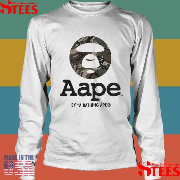 Aaptem1640xao Camo Moonface Logo Shirts