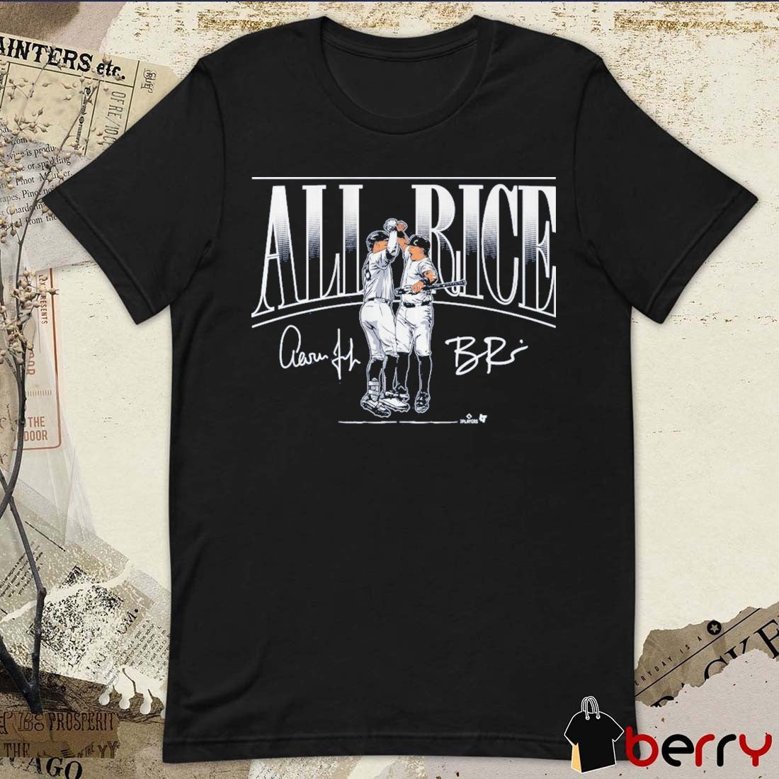 Aaron Judge And Ben Rice All Rice Signatures New York Yankees 2026 MLB Baseball t-shirt