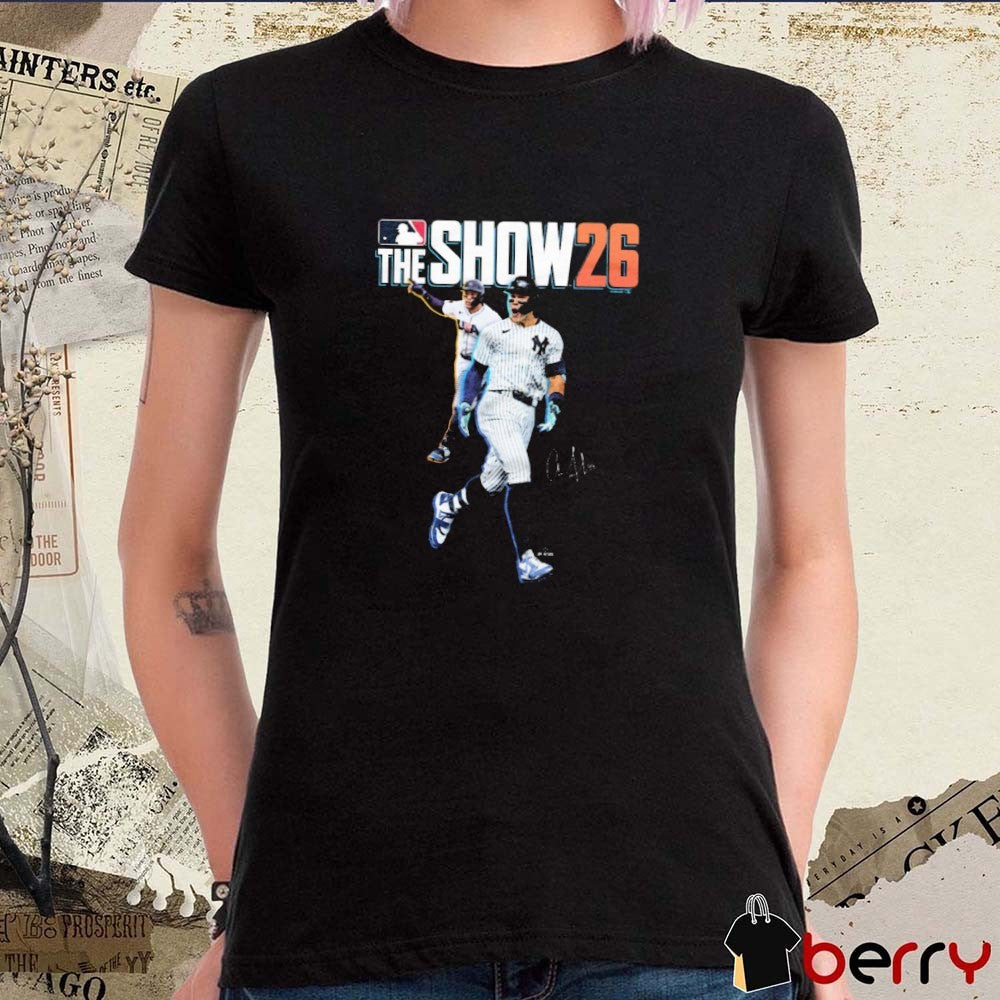Aaron Judge MLB The Show 26 Cover New York Yankees Signature t-shirt