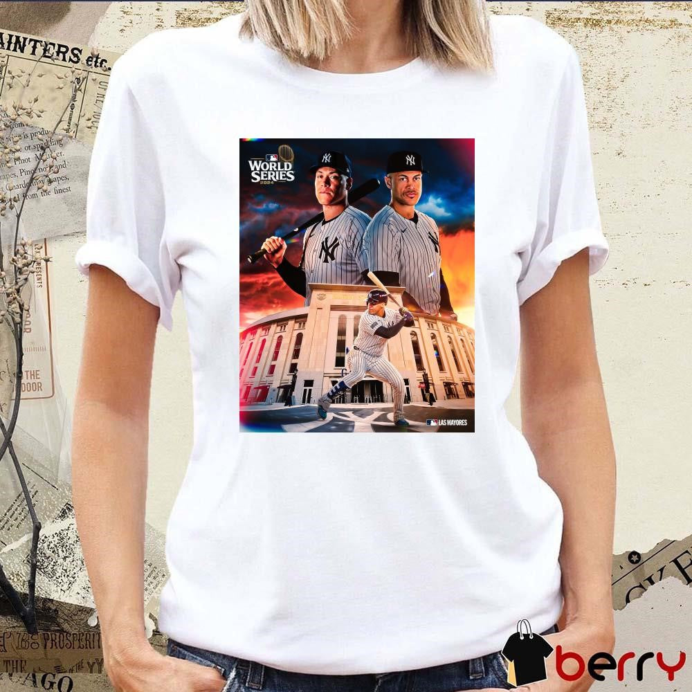 Aaron Judge and Giancarlo Stanton New York Yankees MLB World Series 2024 in the Bronx Poster t-shirt