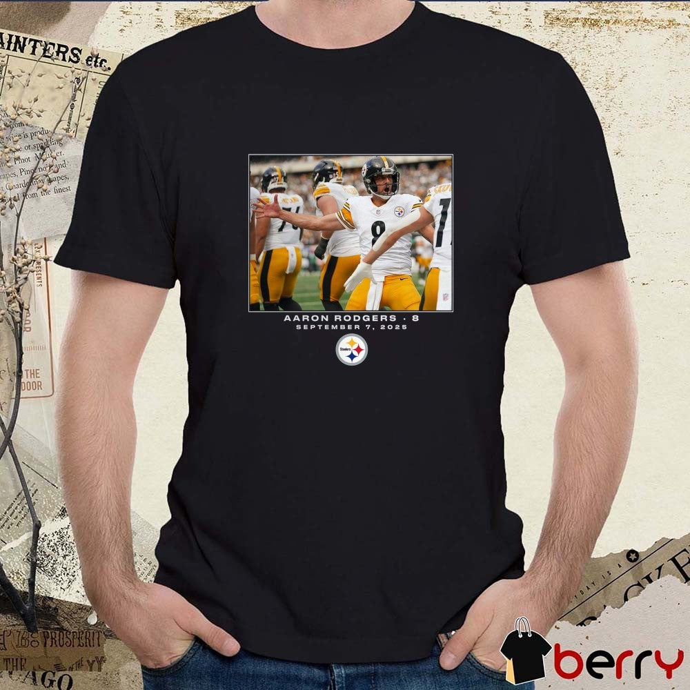 Aaron Rodgers Pittsburgh Steelers NFL Flash Features Week 1 September 7 2025 t-shirt