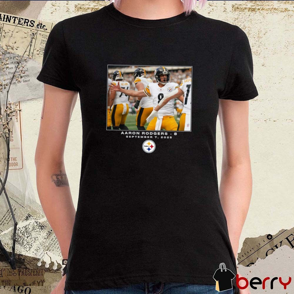 Aaron Rodgers Pittsburgh Steelers NFL Flash Features Week 1 September 7 2025 t-shirt