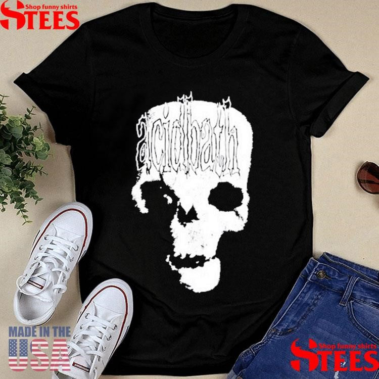 Acid Bath Alien Skull Let The Blackness Roll On T-Shirts