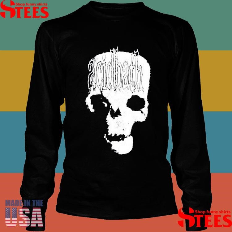 Acid Bath Alien Skull Let The Blackness Roll On T-Shirts