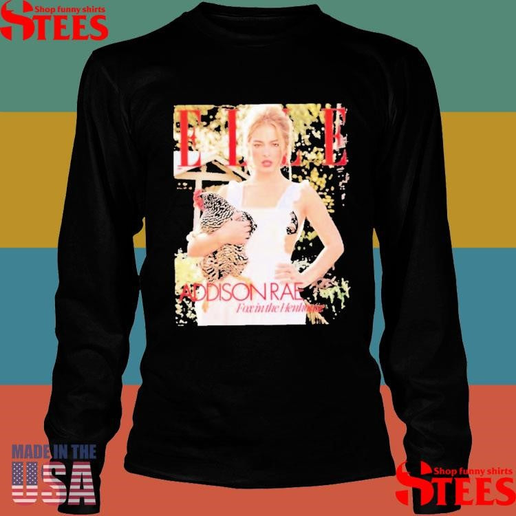 Addison Rae Elle Magazine Cover May 2025 Fox In The Henhouse Editorial Photo Shirts