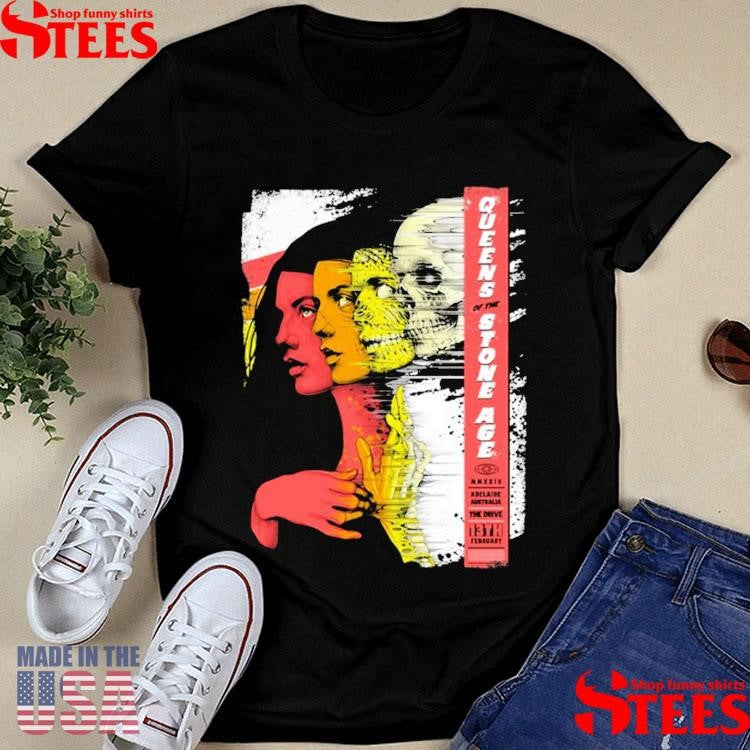 Adelaide, Sa February 13, 2024 Qotsa Concert Shirts