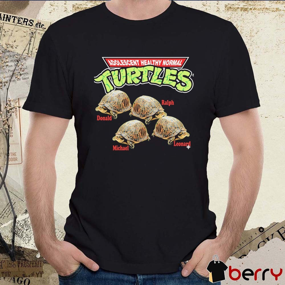 Adolescent Healthy Normal Turtles Donald Ralph Michael Leonard t-shirt