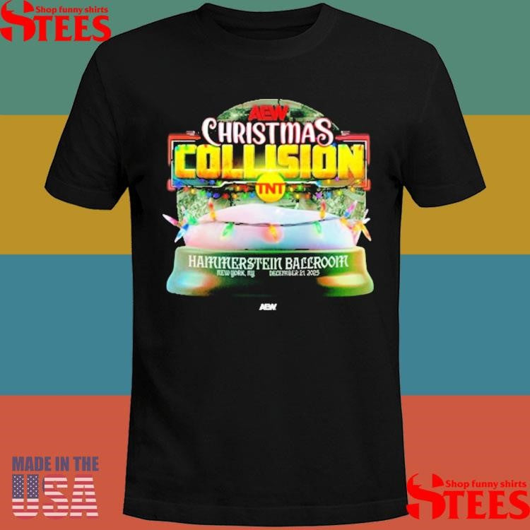 Aew Christmas Collision 2025 T-shirt