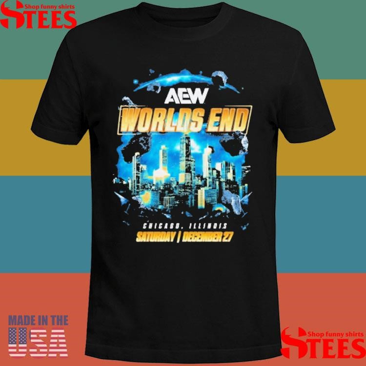 Aew Worlds End 2025 Event T-shirt