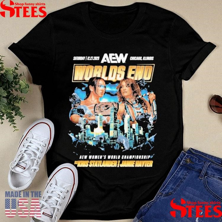 Aew Worlds End 2025 Matchup Kris Statlander Vs Jamie Hayter T-shirt