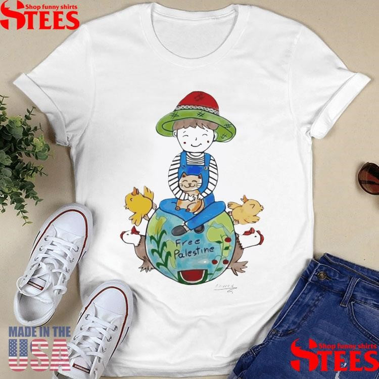 Ahmed A Art Free Palestine T-shirt