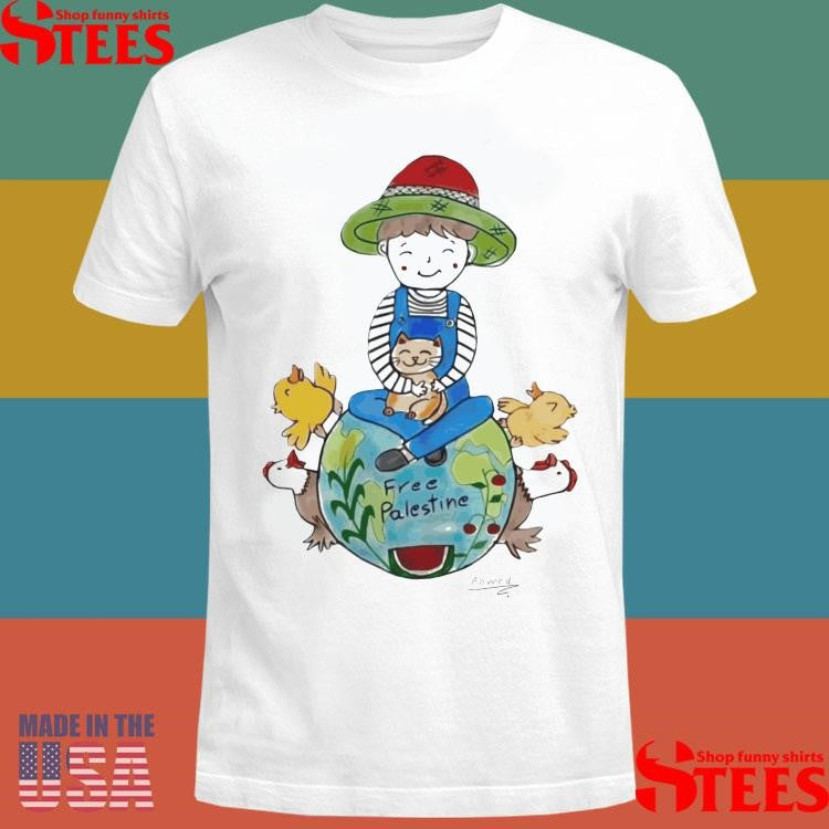 Ahmed A Art Free Palestine T-shirt