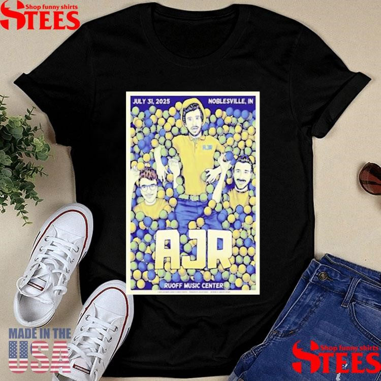 Ajr July 31, 2025 Ruoff Music Center, Noblesville, In T-shirts