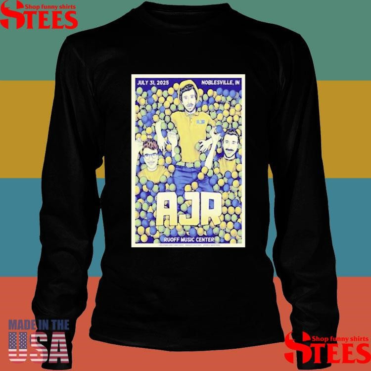 Ajr July 31, 2025 Ruoff Music Center, Noblesville, In T-shirts