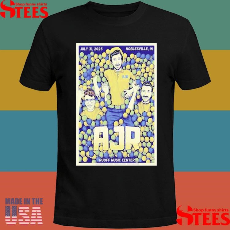 Ajr July 31, 2025 Ruoff Music Center, Noblesville, In T-shirts