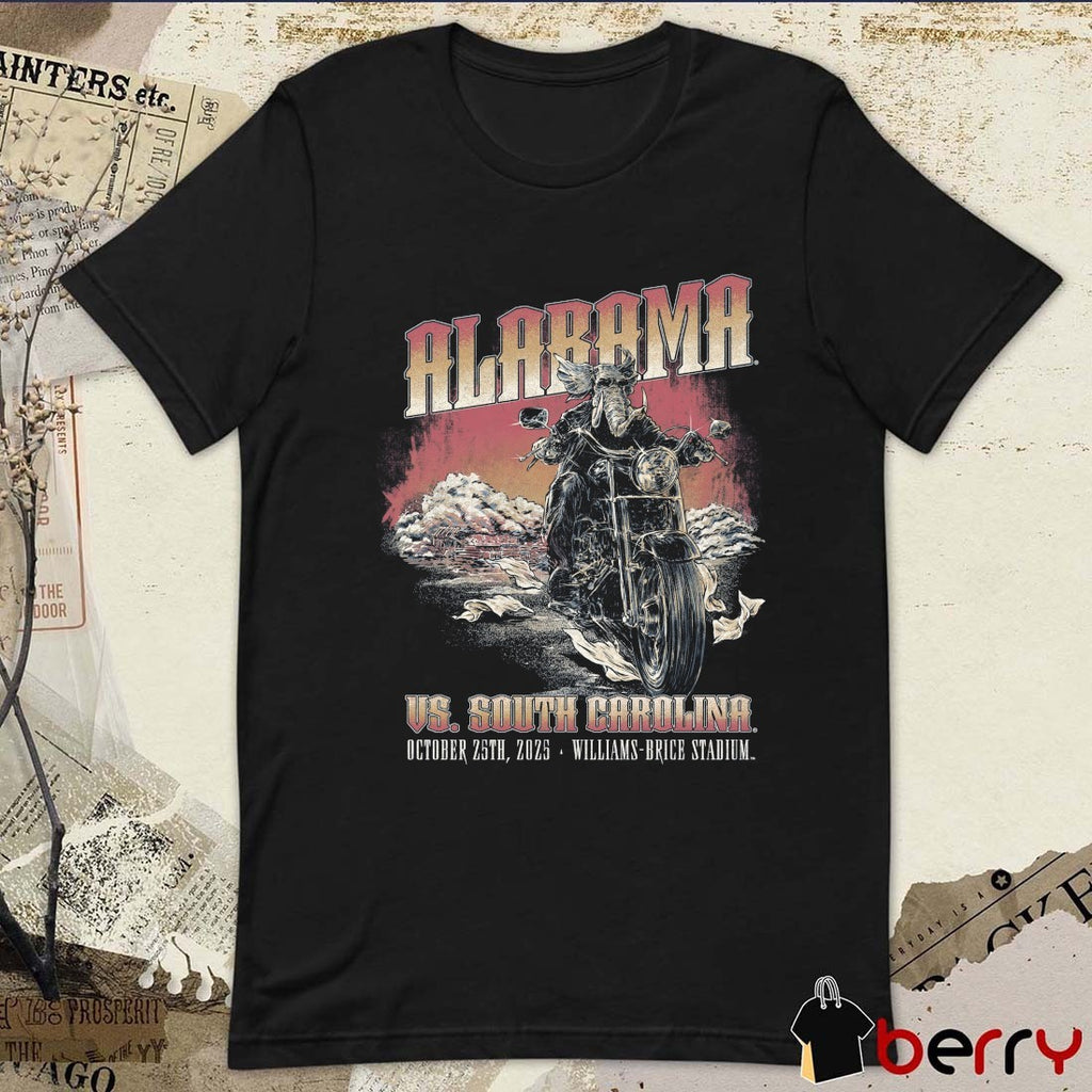 Alabama Crimson Tide Vs South Carolina Gamecocks October 25th 2025 Williams-Brice Stadium t-shirt