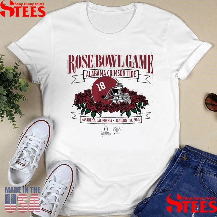 Alabama Football 2026 Rose Bowl Game T-shirt