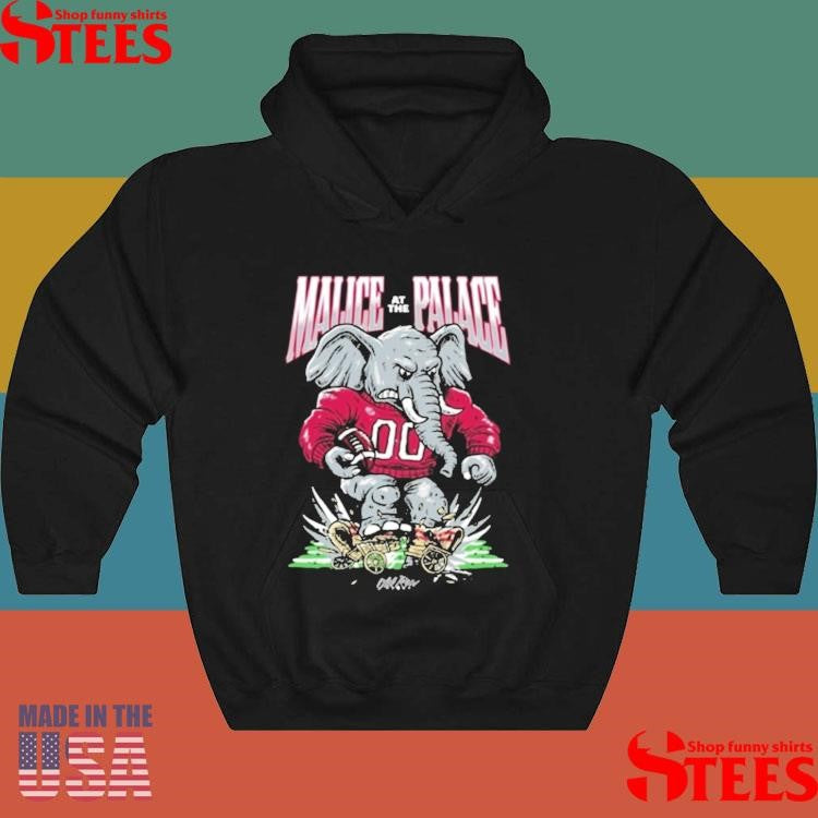 Alabama Rose Bowl Malice At The Palace Elephant T-shirt