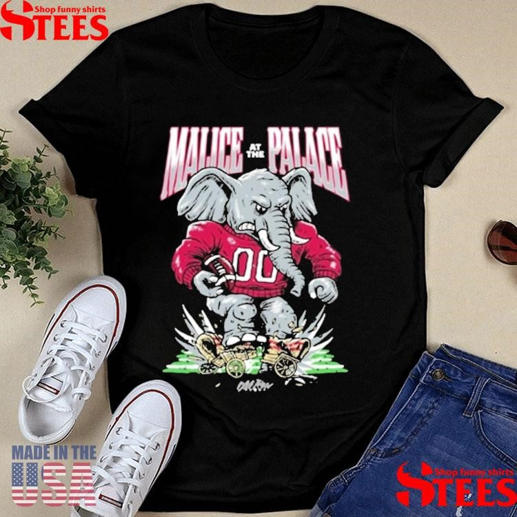 Alabama Rose Bowl Malice At The Palace Elephant T-shirt
