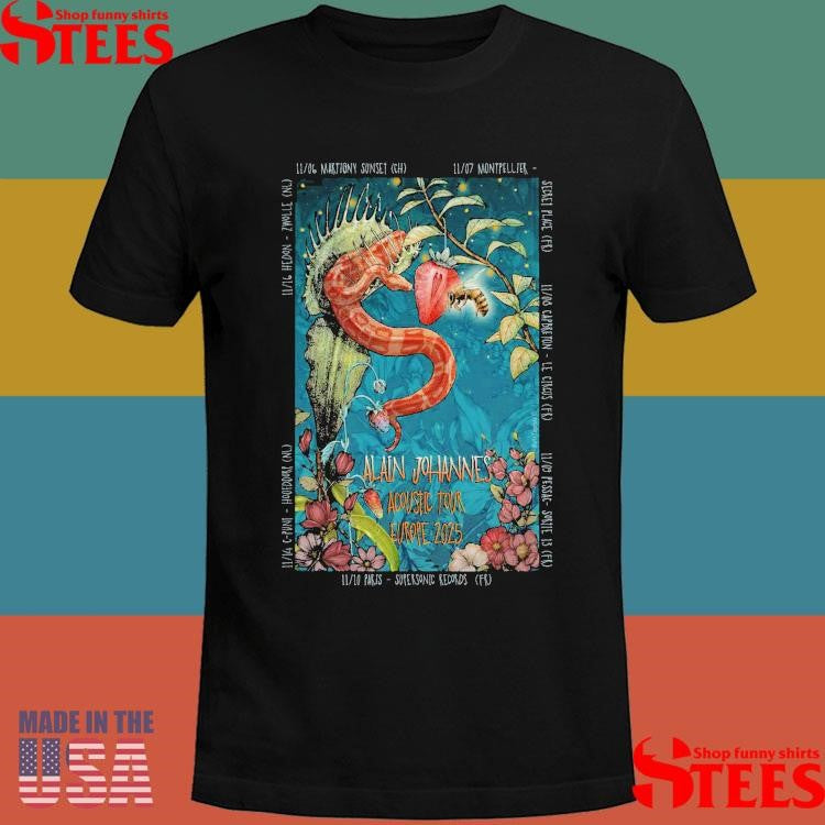 Alain Johannes Acoustic Tour Europe 2025 T-shirt