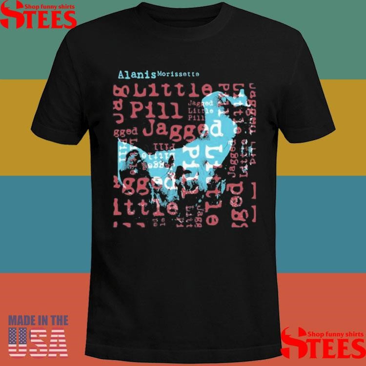 Alanis Morissette Jlp Portrait Text T-shirt